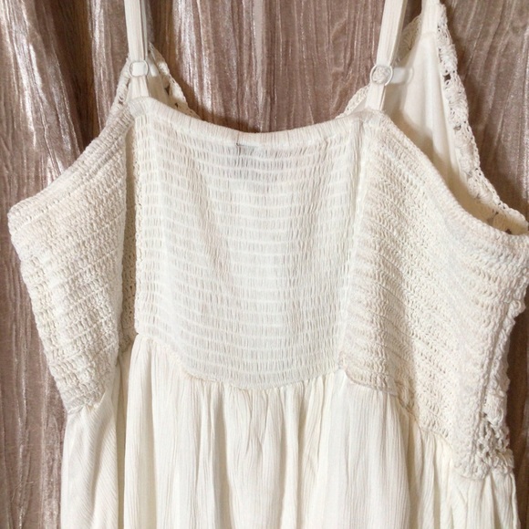 NWT TORRID 22 24 Crochet Maxi Gauze Smock Summer Peasant 3X Boho Pretty Girly - Picture 11 of 13